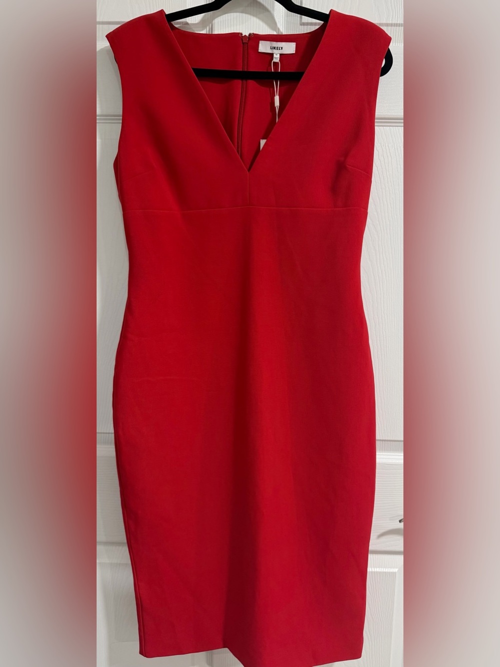 Likely Red Nori  V-Neck Cocktail Dress - Size 12